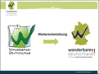 Weiterentwicklung Logo Wanderbares Deutschland